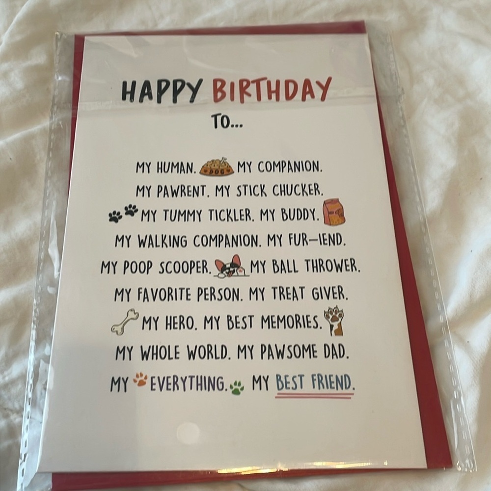 *$1‎ if Bundled* Birthday Card from Pet